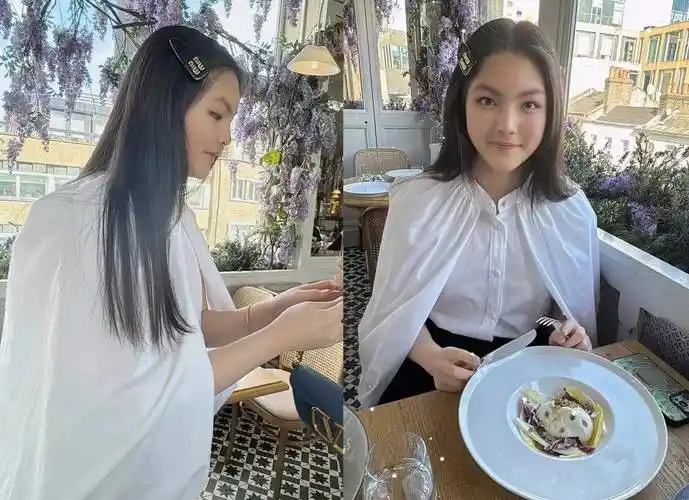 就算身穿几万的衣服,也一点都不刻意,摆拍的时候嘟嘟嘴