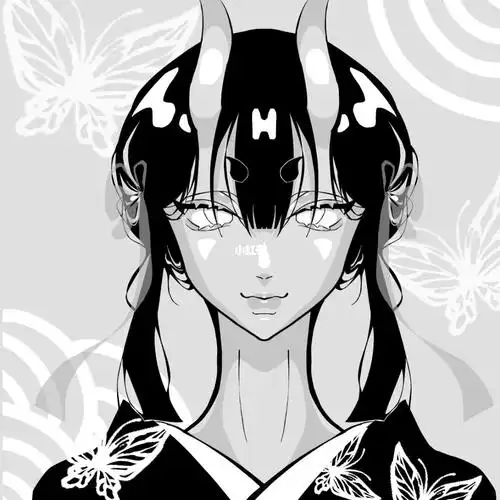 画一个日本女鬼