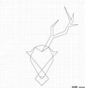 卡通直线简笔画