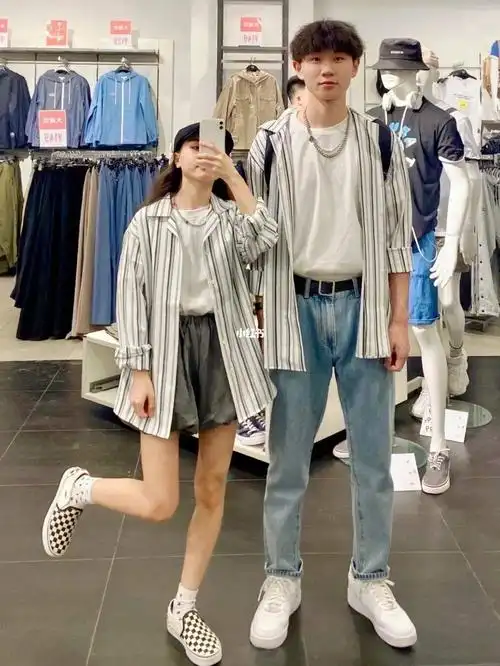 153cm77183cm身高差情侣青春校园情侣风