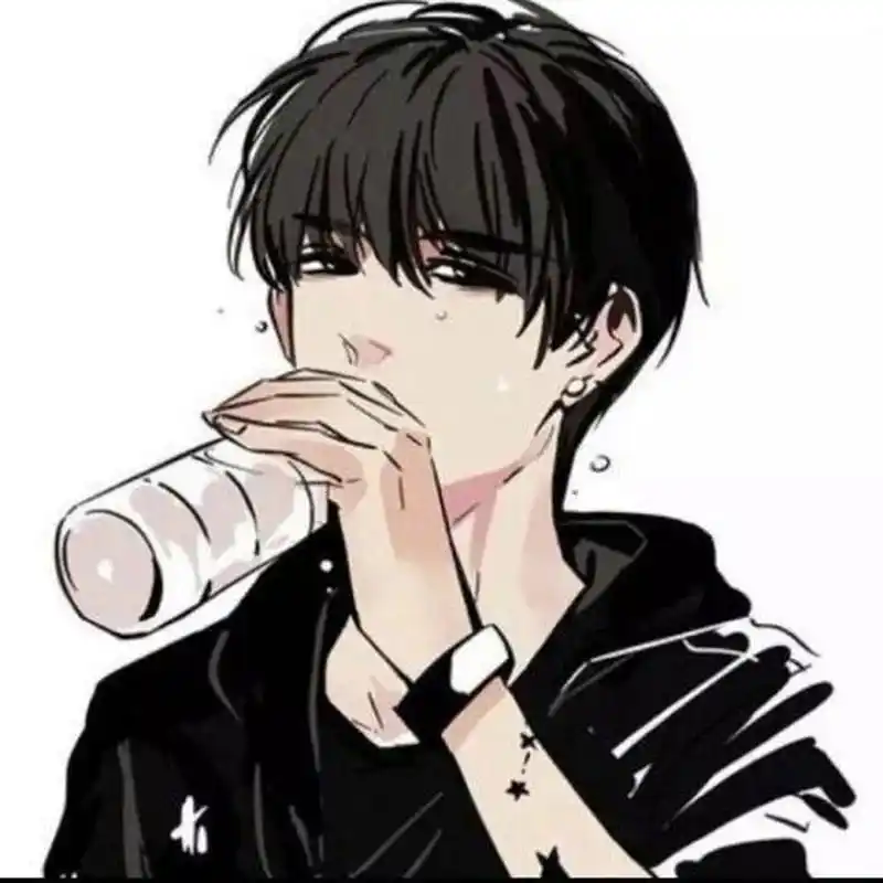 冷酷漫画男生头像,每个都好师啊!自恋中