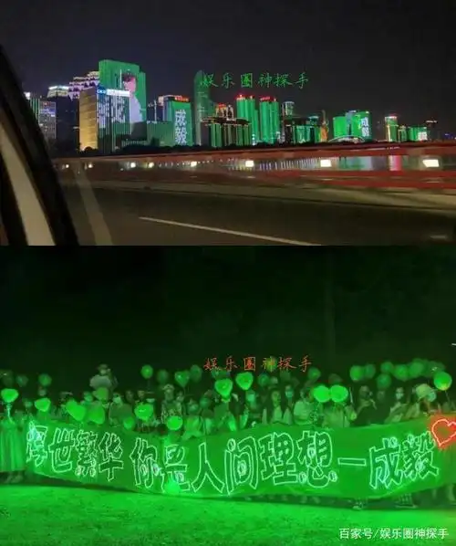 成毅生日,粉丝绿海应援让人动容!