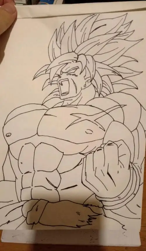 to draw dragon ball神笔简笔画 七龙珠超级赛亚人 线稿 上,儿童绘画