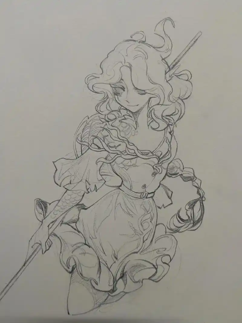 第五人格渔女.#手绘 #临摹 #第五人格 #画画 #画渣日常 - 抖音