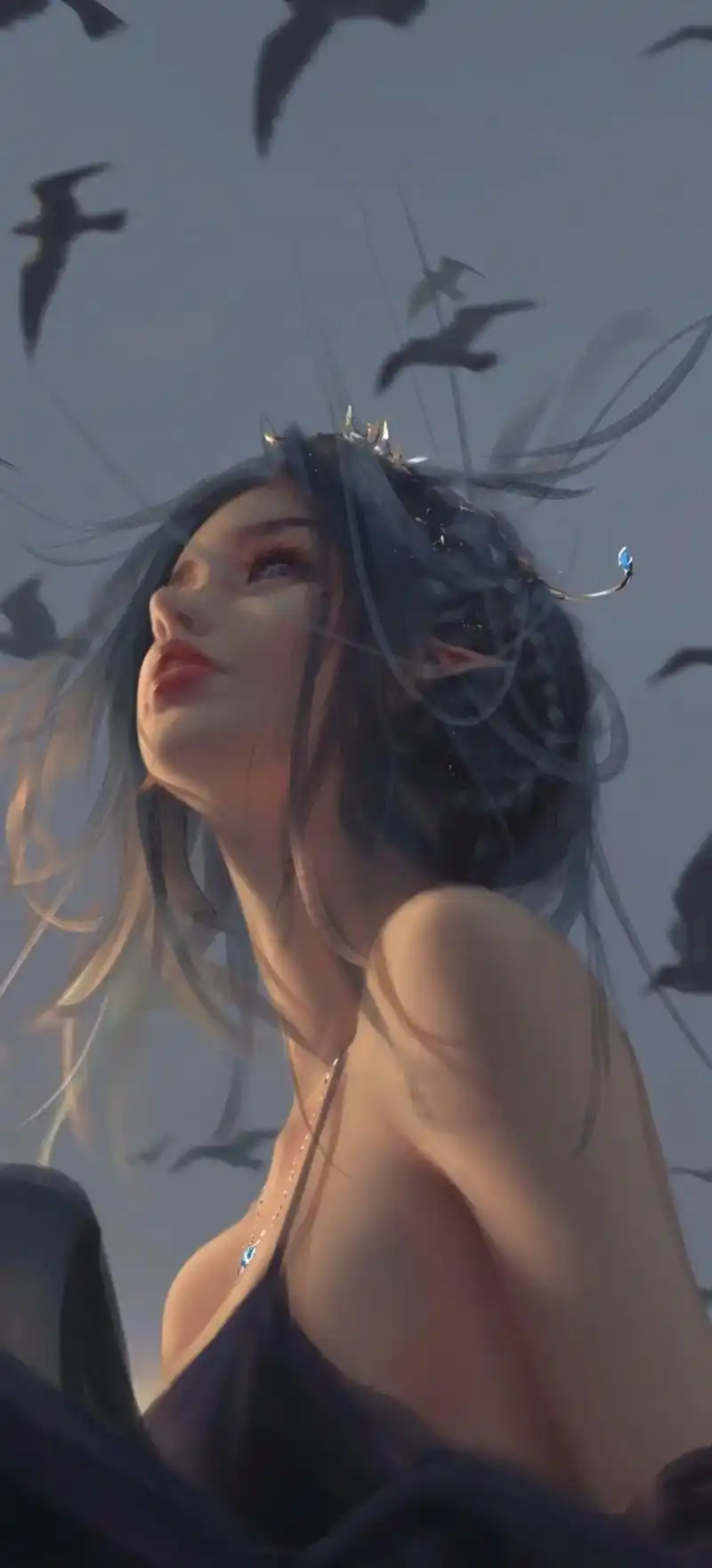 鬼刀海琴烟高清壁纸无水印全面屏壁纸.#创作灵感#潮图  #高 - 抖音