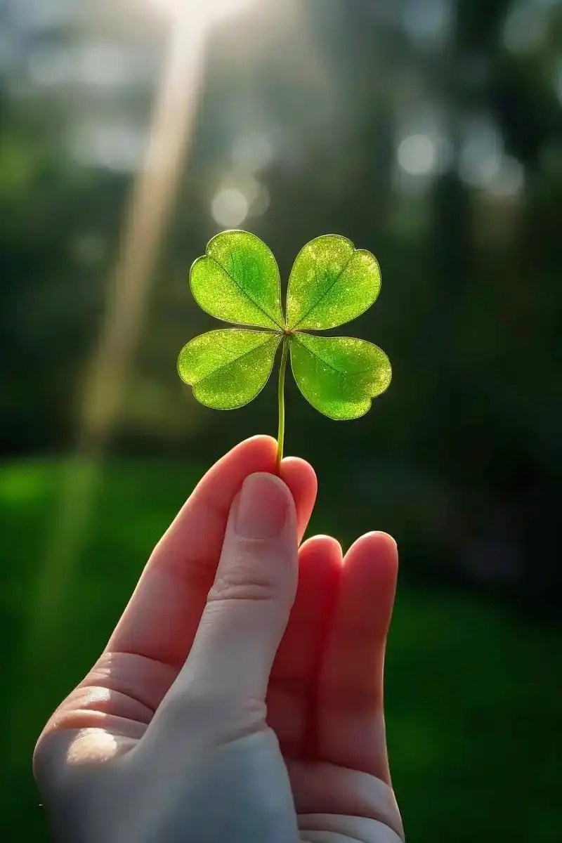 送你四叶草🍀平安,健康,好运!四叶草又叫幸运草,每片都有着 - 抖音