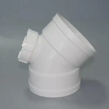 pvc排水下水管排水管件配件小弯门45度50