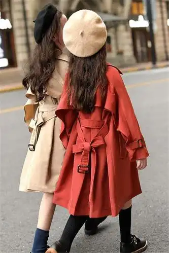 女童风衣2020新款春秋装中大童洋气中长款儿童装英伦风小女孩外套