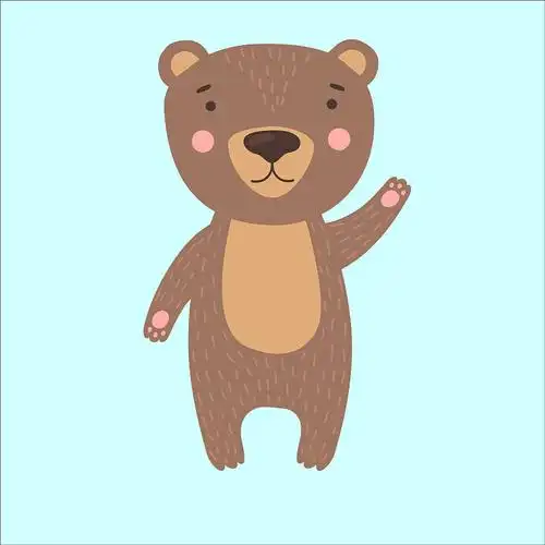 可爱的狮子宝宝动物卡通形象