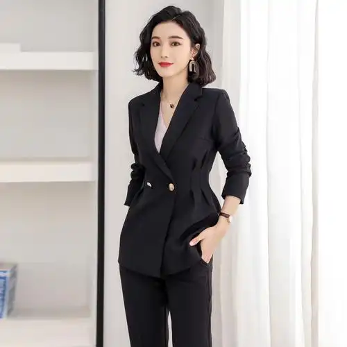 职业女装套装套裙2020新款气质修身时尚白衬衫正装时尚面试工作服