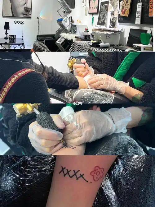 莆田易烊千玺送你一朵小红花同款纹身