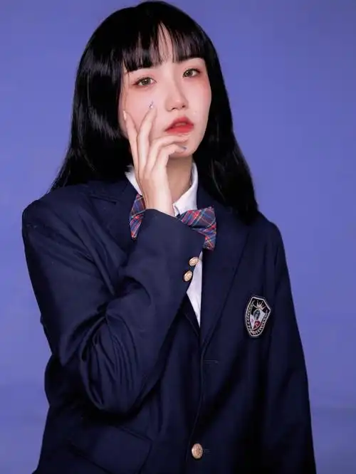 学院风证件照今天是韩国学妹