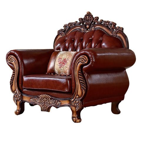 拾花韵欧式沙发轻奢实木沙发欧式皮沙发客厅小户型l豪华123实木美式头