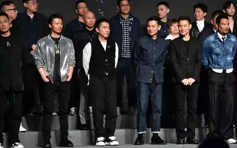 英皇电影巡礼,古天乐梁朝伟刘德华等巨星云集,谢霆锋首当导演王菲见证