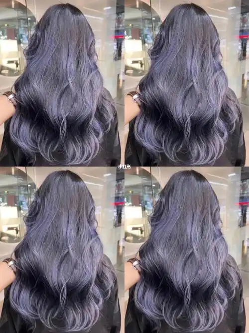 紫蓝色巴黎画染