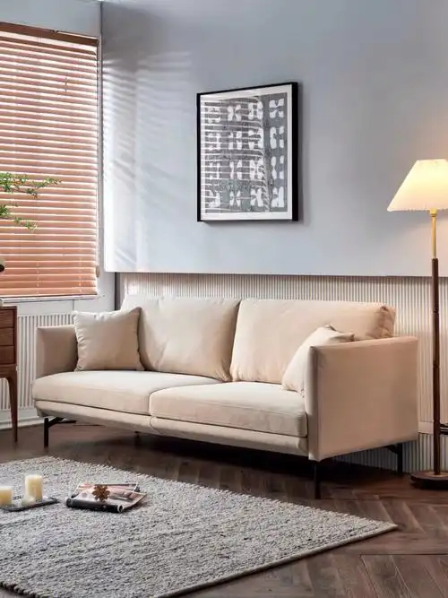 北欧意式极简沙发小户型客厅布艺单人三四人