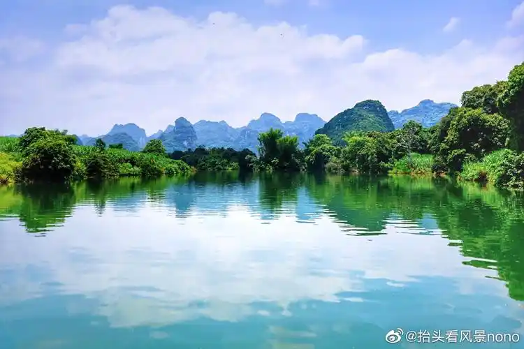广西大新安平仙河像名字一样自带着仙气
