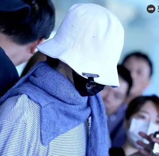 gd权志龙机场同款peaceminusone白色渔夫帽盆帽红黑色帽子