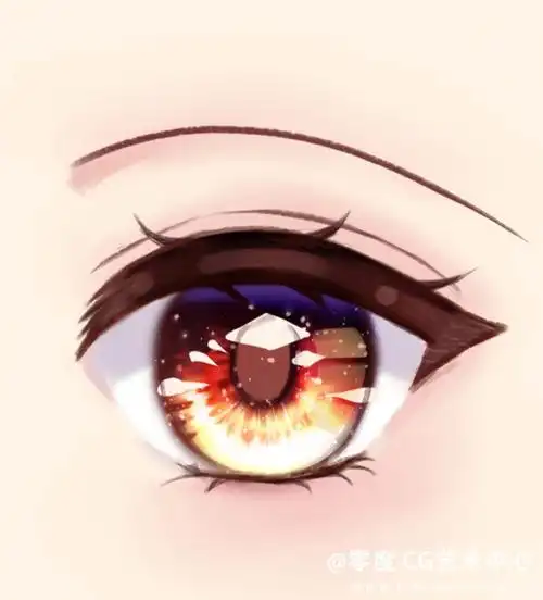 分享超级详细的二次元眼睛画法哦