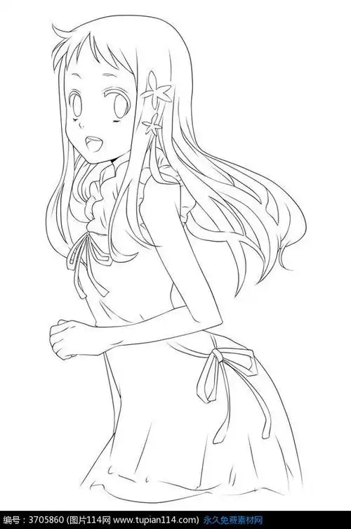 求一些动漫少女奔跑时的图片,要侧面的,谢谢