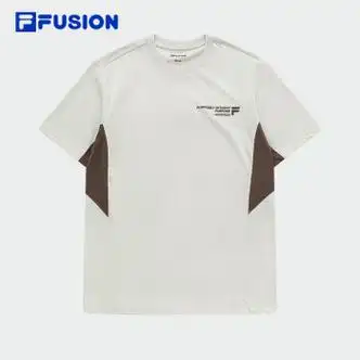 斐乐fila潮牌男子针织短袖衫2024新款休闲基础拼色t恤男藊豆灰bg16588