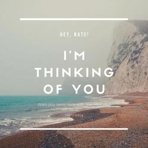 褐灰色海边照片个人英文微信朋友圈封面