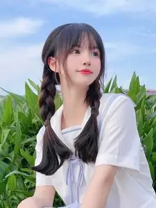 假发女生长直发麻花辫子空气刘海自然逼真减龄可爱双马尾辫子学生