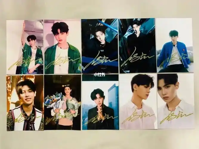 justin黄明昊签名照～_黄明昊_黄明昊发光瞬间_娱乐_明星娱乐资讯