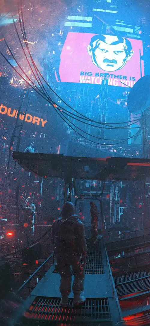 炫目光影城市个性4d立体手机壁纸