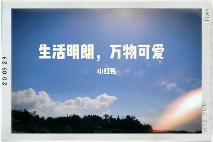 生活明朗,万物可爱.要好好生活啊!