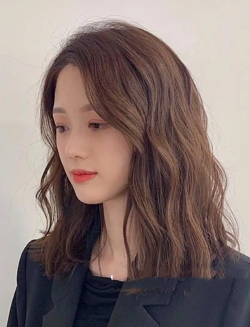 卷 可复古可甜美 中短发必烫 中长发烫发 法式烫 圆脸发型 蓬松烫发