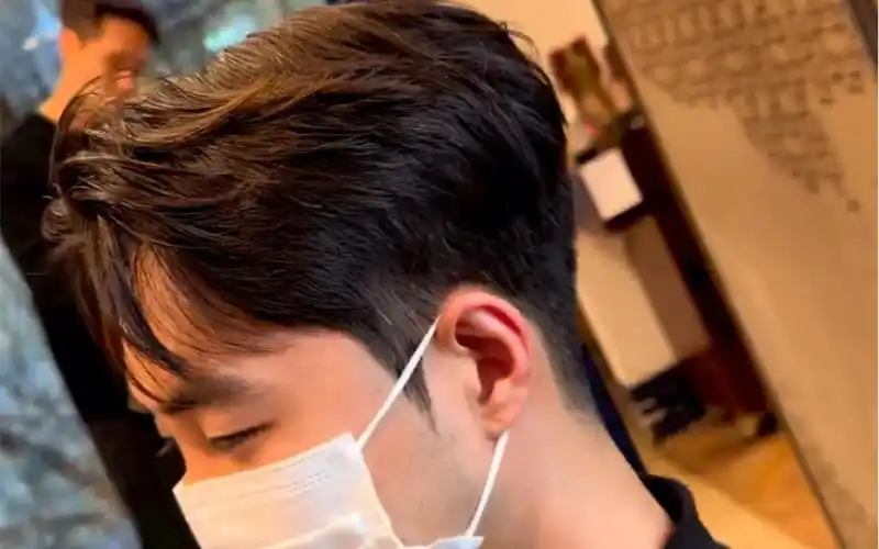 男生韩式气垫纹理烫^_^重庆发型设计