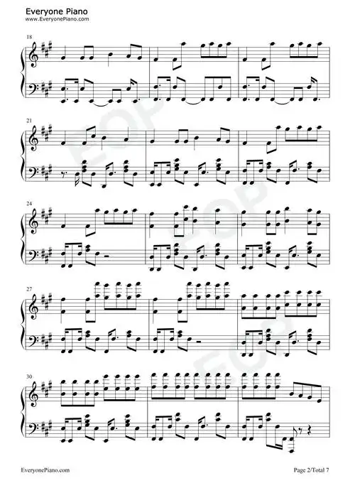 astronomia黑人抬棺电音神曲五线谱预览2