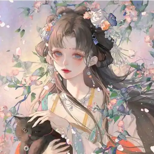 古风头像仙气古风动漫女生头像_小孩_心脏_正中间