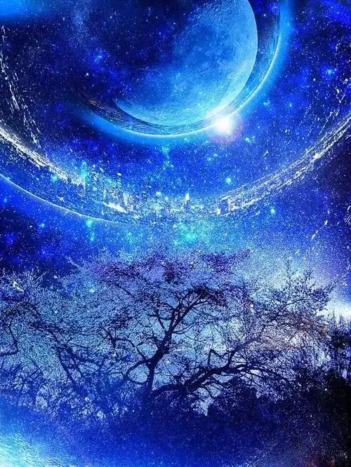 好想可以真的看到蓝色星空