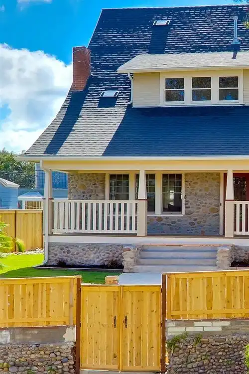 别墅,房屋,树木,花园 iphone 壁纸