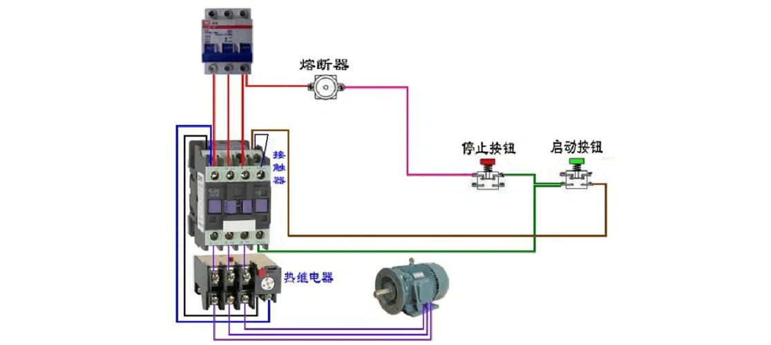 最全电工最常见电路实物接线图