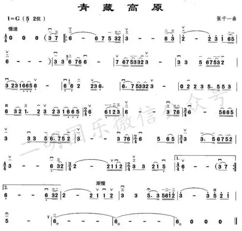 《青藏高原》于红梅二胡-经典流行好音乐