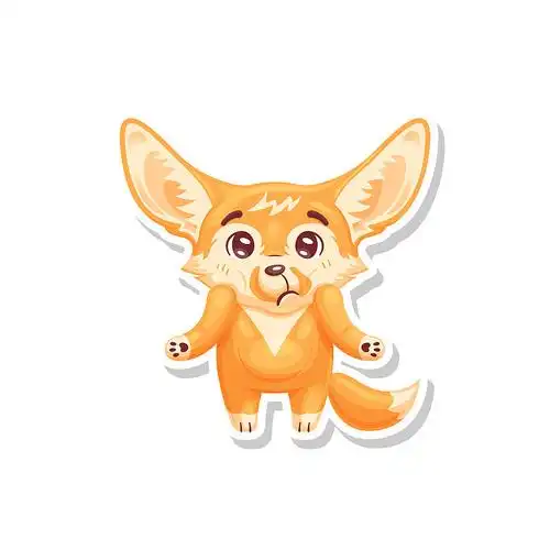 耳廓狐困惑地耸了耸肩图片下载