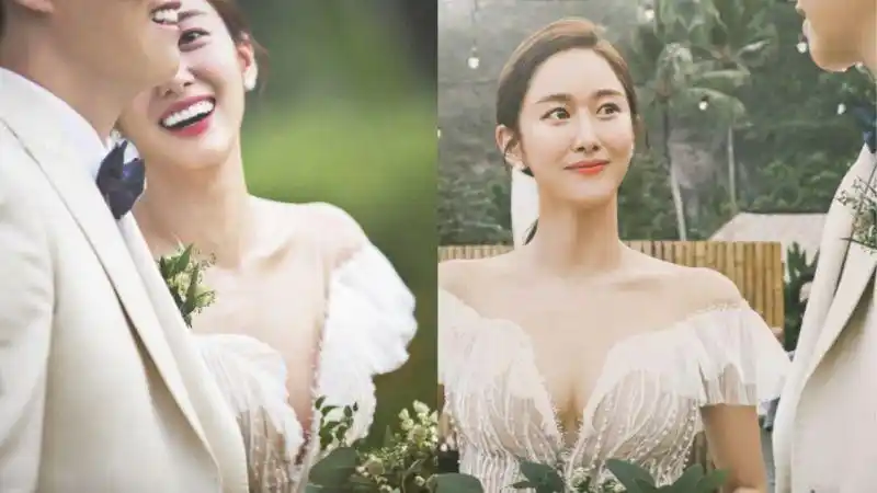 唯美婚纱照近日公开,满满的幸福感73