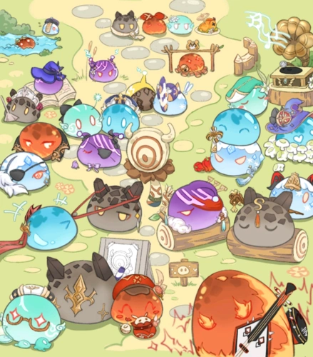 原神全员史莱姆化,甘雨化身麒麟臂,钟离会一招从天而降的掌法