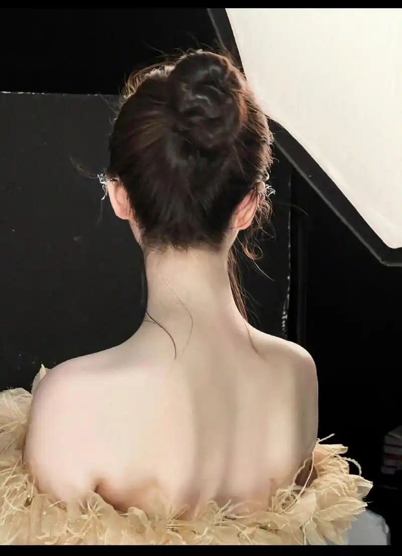 就这样一个高高的丸子头,挺直的脊背的背影深深烙进人们的心里,在仪态