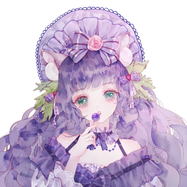 紫色系洛丽塔少女紫色系闺蜜头像