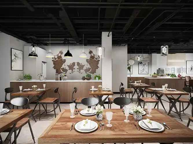 70平米现代简约风格餐厅装修效果图