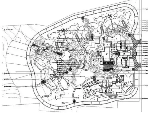 [中国]某居住区翠茵豪庭景观设计全套施工图(包含 89个cad)
