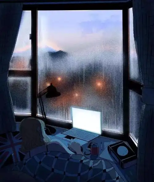 而下的大雨里望着窗外我想你或许和我一样我好想拥你入怀你何时能来?