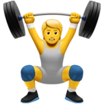 下载举重人员的emoji表情大图