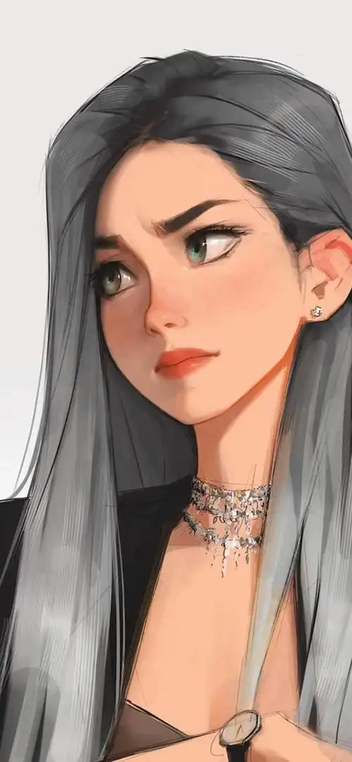 又美又酷的女生插画壁纸,永远简单又单纯