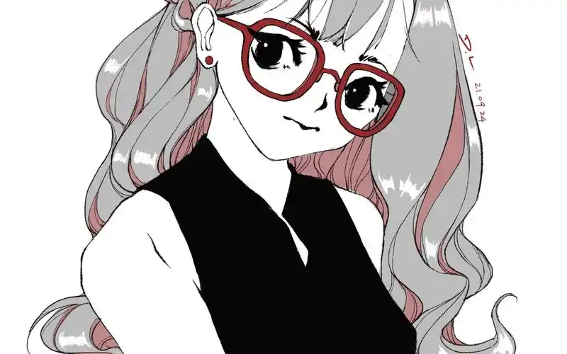 [画画] 戴眼镜的女孩子