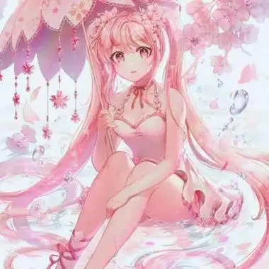 动漫女孩头像梦幻樱花高清好看有樱花动漫女孩头像